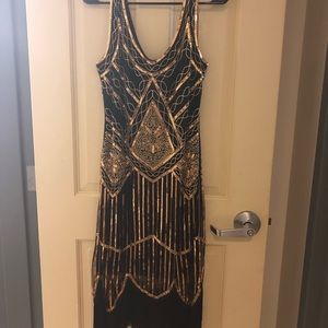Black “Roaring Twenties” dress